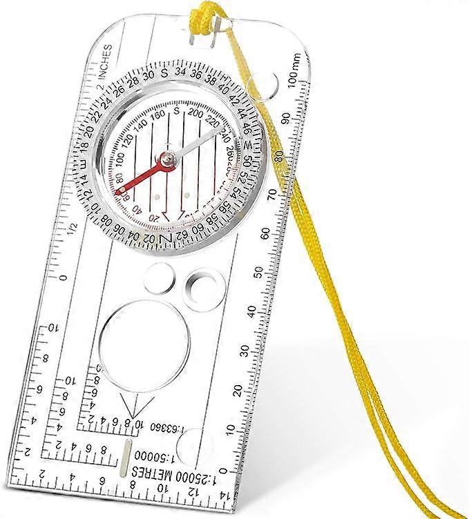 Navigation Compass Scout Compass Boy Orienteering Compass Lightweight Hiking Compass with Adjustable Tilt for Adventure Map Reading