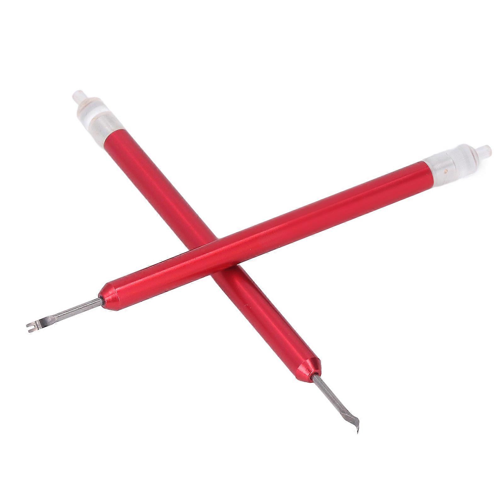 2 יחידות שעון מסיר ידיים נירוסטה התנגדות חלודה שעה מינימום כלי להסרת ידיים שניות אדום