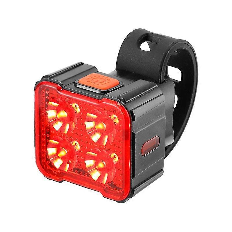 BENGGUO BG3130 Waterproof Mountain Bicycle Front Rear Lamp 4-LED Cycling Headlight Taillight - Red L