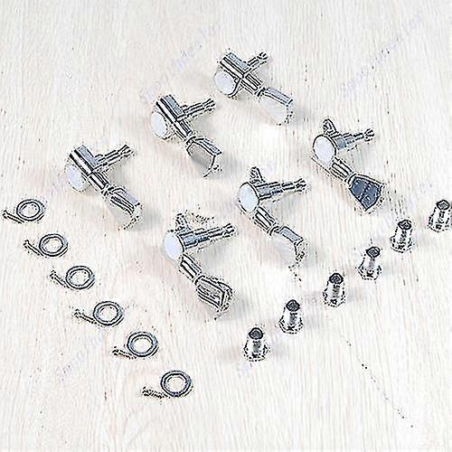 6pro Chrome Guitar String Tuning Keys Pegs Tuners Machine Heads For Gibson 3r+3l