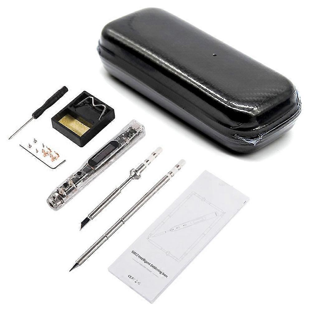 Sio12(t12-+-k) Oled Electric Soldering Iron+box 0-450 Adjustable Temperature Built-in Buzzer Solde