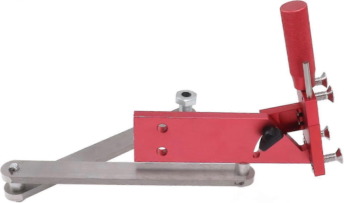 Justerbar gressklipper Blade Sharpener Tool Kit 15-45 grader for rette og standard blader i premium rødt aluminiumslegeringsmateriale