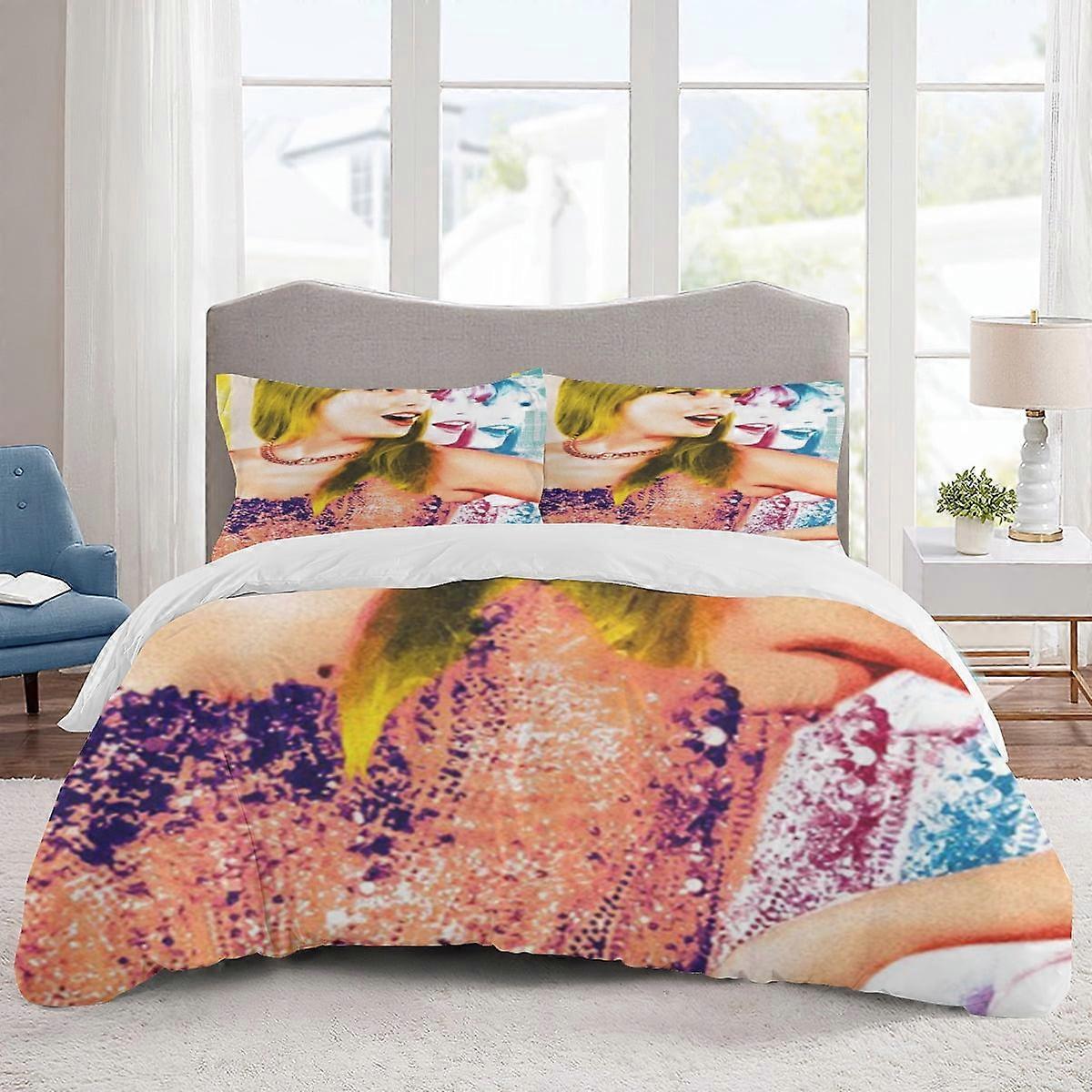 v905 Lakan Sängkläder Tayx lor Swift Sängkläder Tecknad Påslakan Lätta 3-delade Bet Sets för barn Pojkar Flickor (1 påslakan och 2 kuddar)