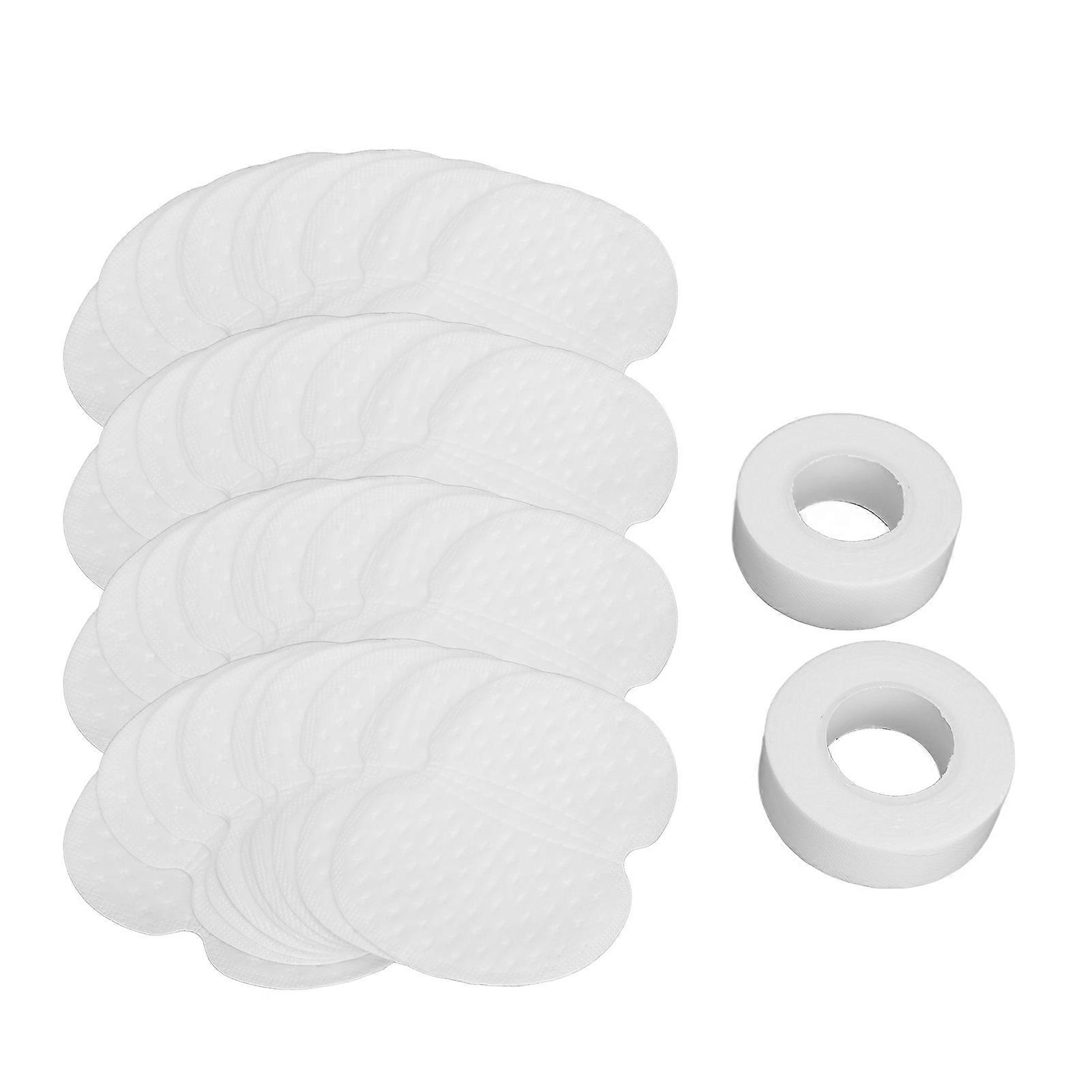 40Pcs Underarm Sweat Pads with 2Pcs Sweat Pads Roll Absorbent Disposable Armpit Sweat Patch for Outdoor Travel