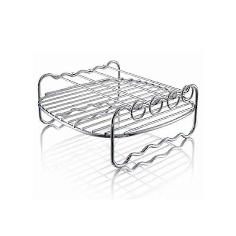 Air Fryer Double Layer Rack, Air Fryer Accessories Multi-purpose Rack Fits Most 4.2QT or Above