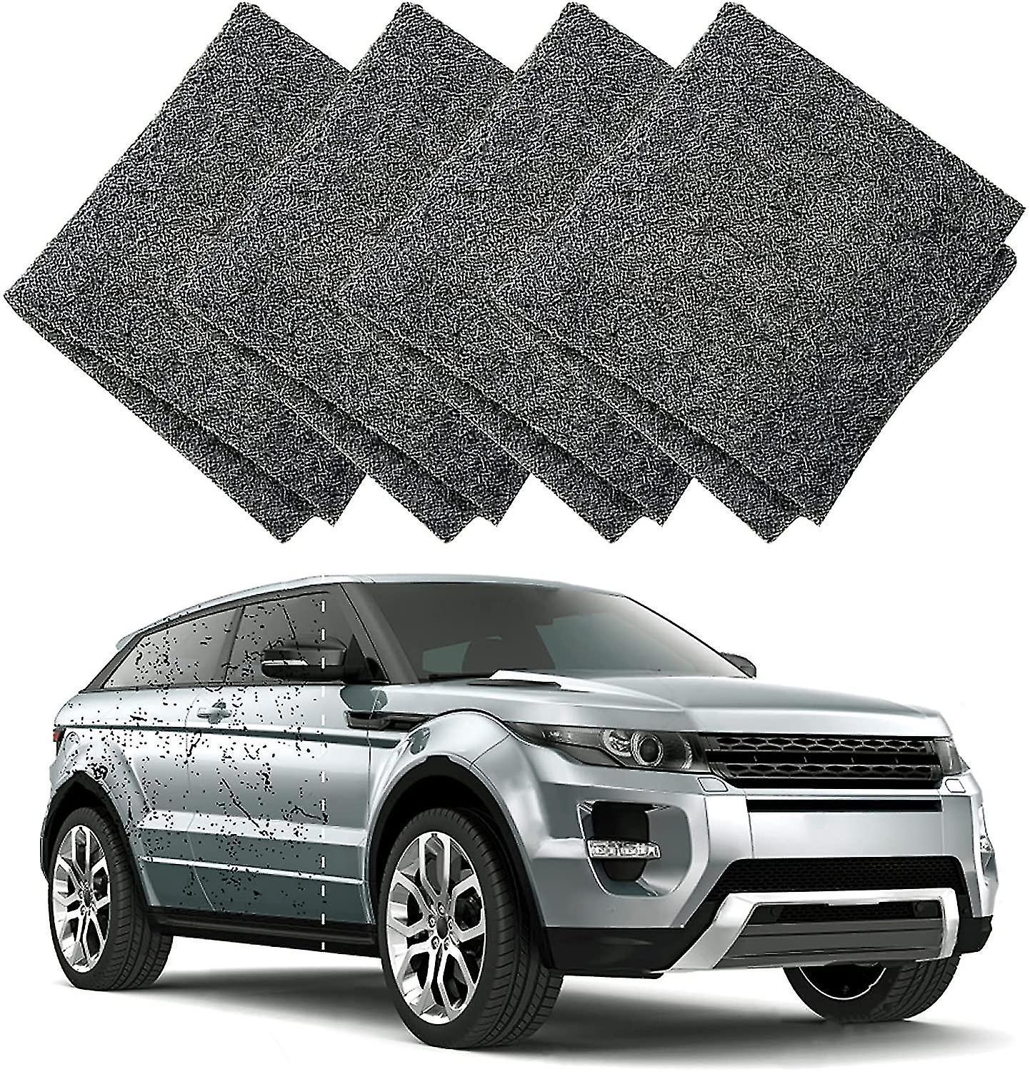4 Packs Nano Sparkle Cloth, Car Scratch Remover Nano Magic Cloth, Easy To Polish Surface