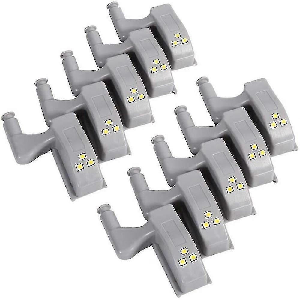 10pcs Led Cabinet Lights Universal Wardrobe Hinge Sensor Light Kitchen