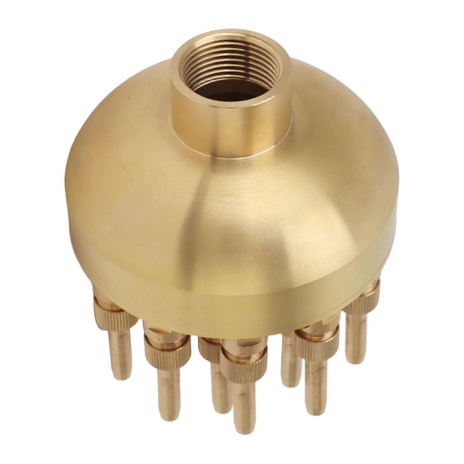 Springbrunnendüse Messing 3 Schichten einstellbare Wasserbrunnendüse Sprühregner