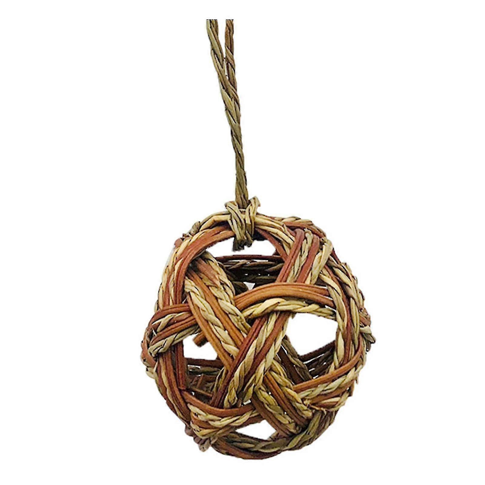 Molar Toy Fine Workmanship Bite Resistant Woven Pet Chew Ball Toy For Hamster