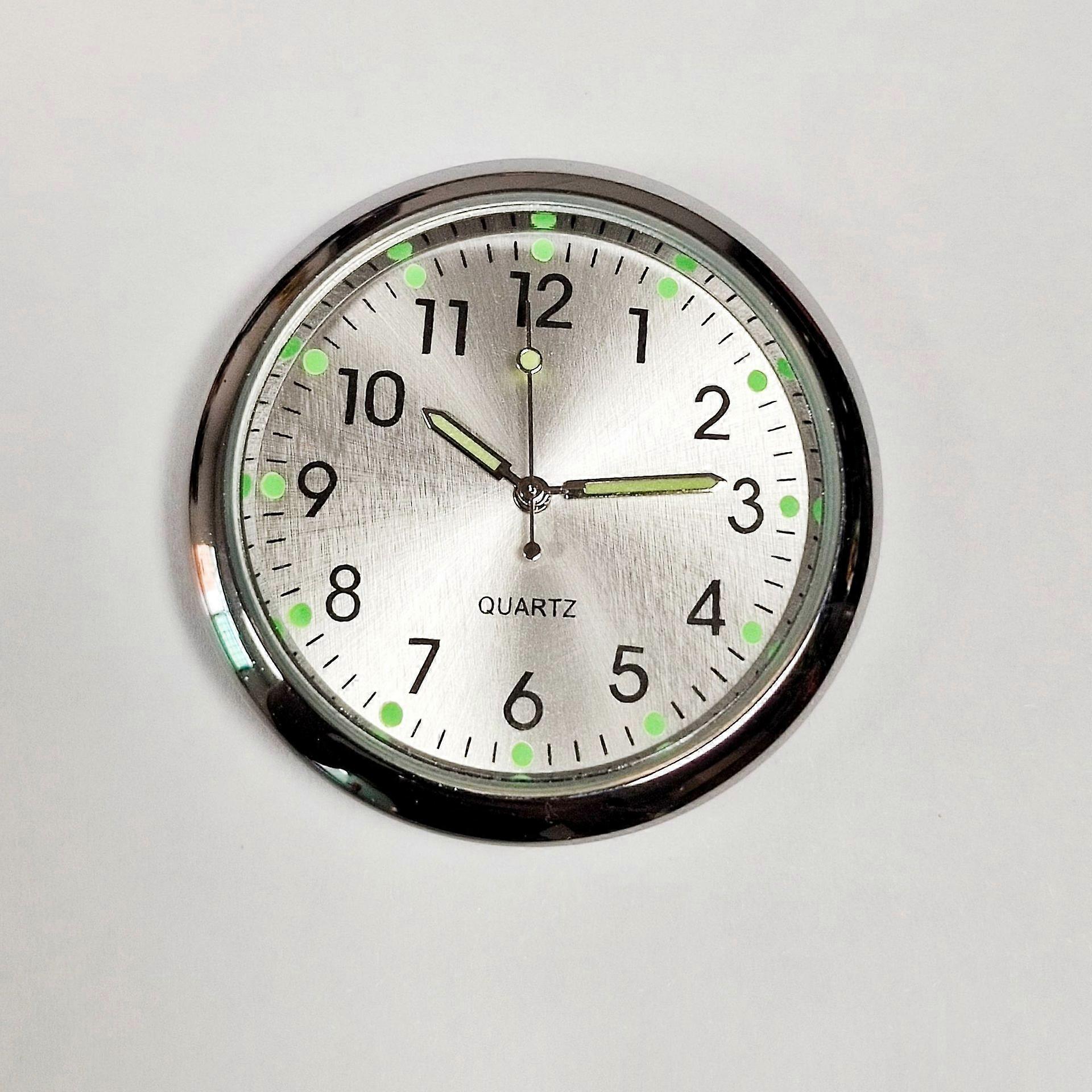 Car Clock Luminous Mini Automobiles Internal Stick-On Digital Watch Mechanics Quartz Clocks Auto Ornament Car Accessories Gifts