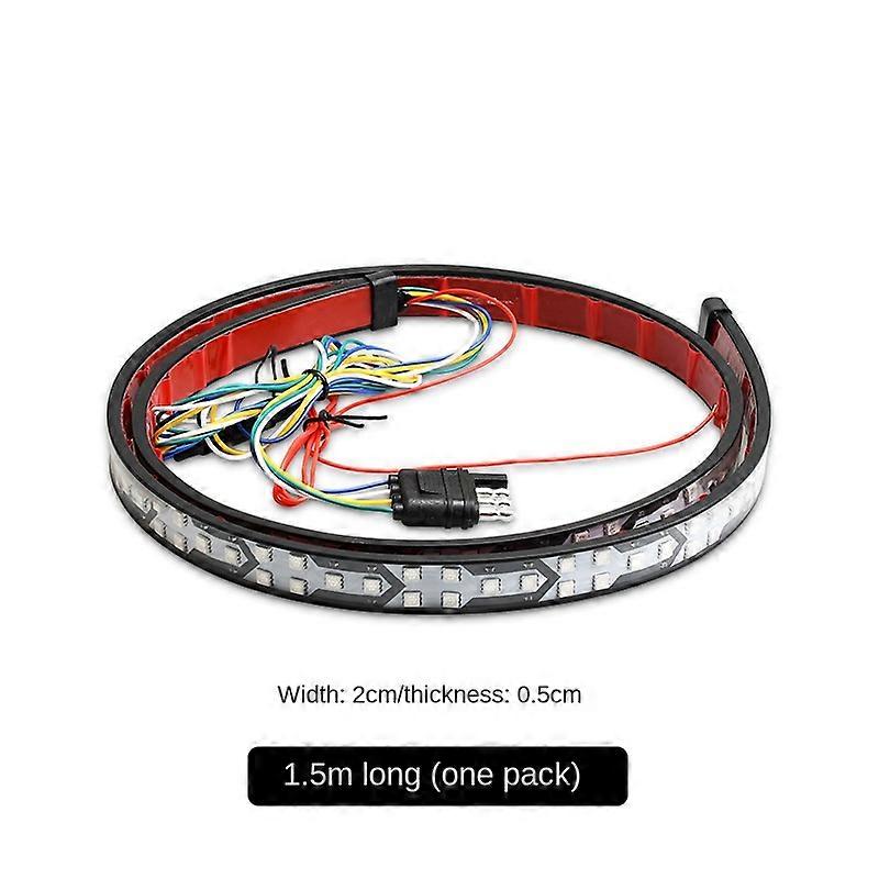Pickup truck LED Decorative Light with phantom fishbone trunk light Pickup truck multi-mode high brake trunk light belt