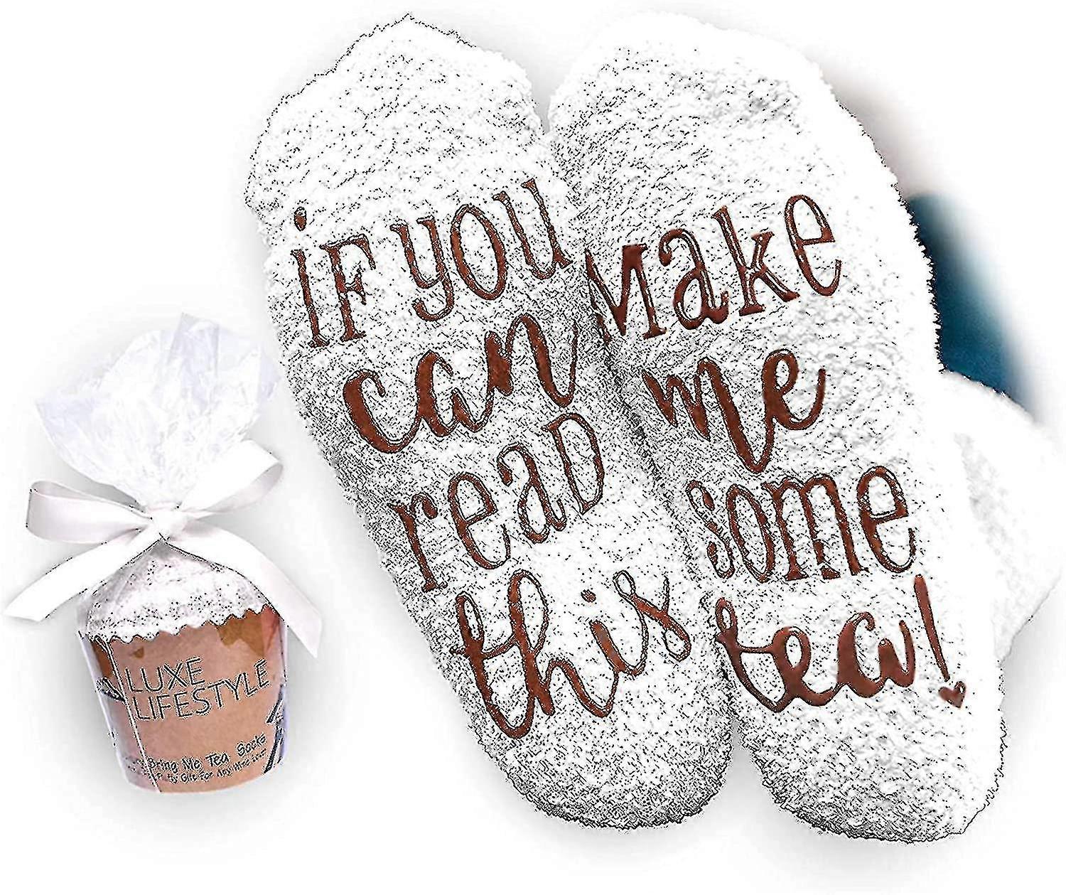 If You Can Read This Bring Me Some Tea! - Socks  Cake Gift Packaging-CE