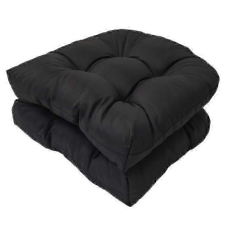 Lot de 2 coussins de chaise d'extérieur, coussins de sol pour meubles de patio