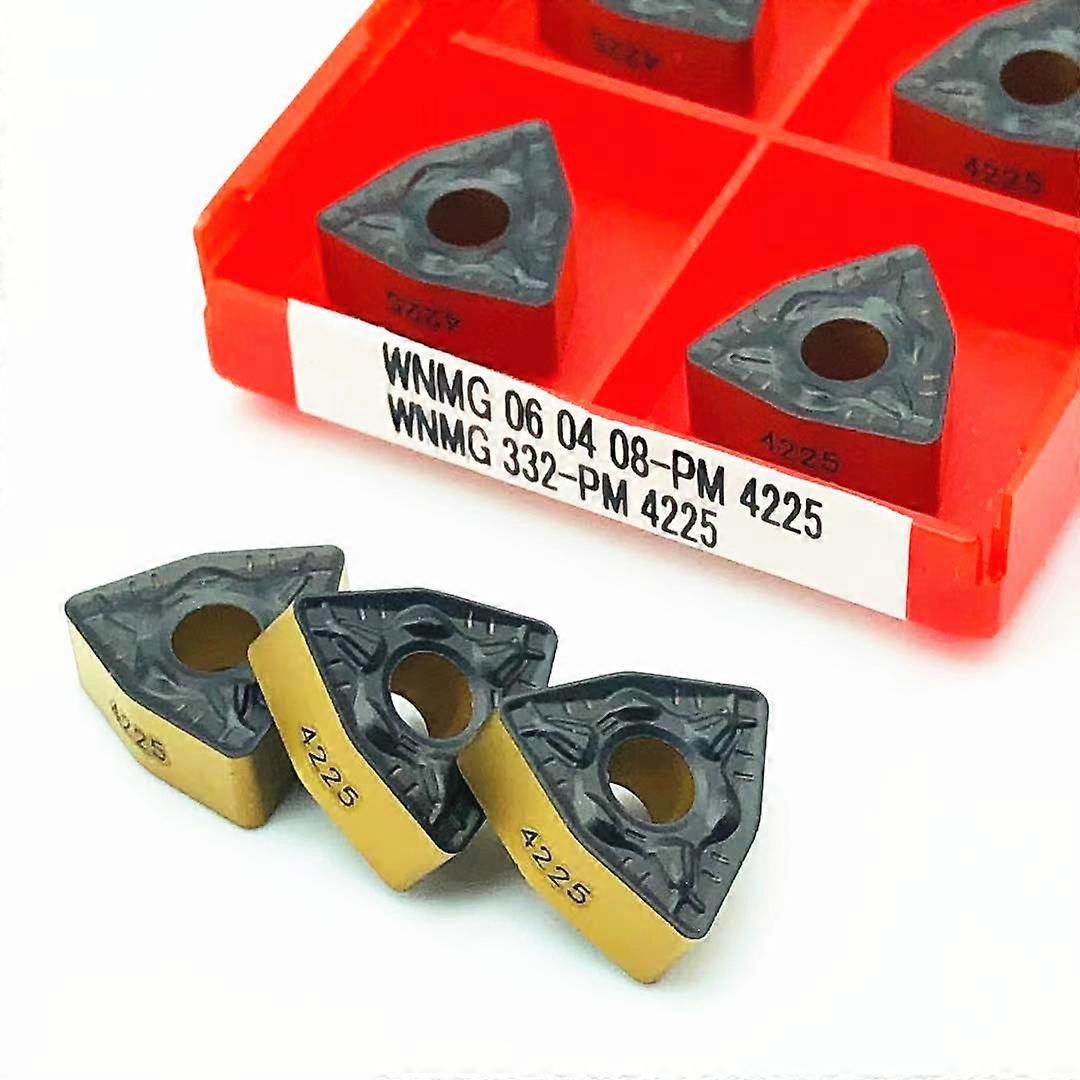 Milling cutter WNMG060408 PM4225 carbide inserts, high quality lathe tools, external turning tools, WNMG 060408 turning inserts