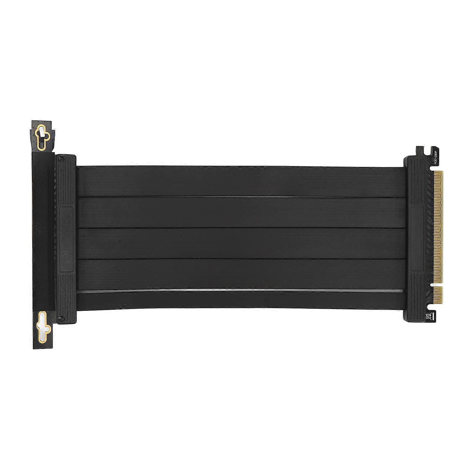 PCIE 4.0 X16 Riser Cable 7.9in Right Angle Vertical Mount GPU Extension for RTX 3080 Ti