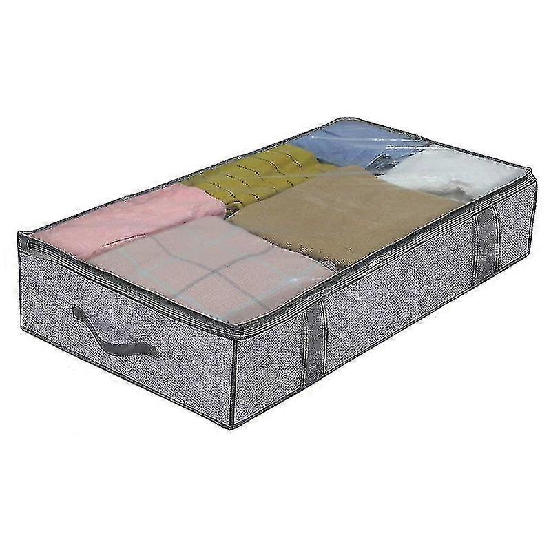 Underbed Storage Containers, Under Bed Storage Woven Fabric With Pvc Transparent Window