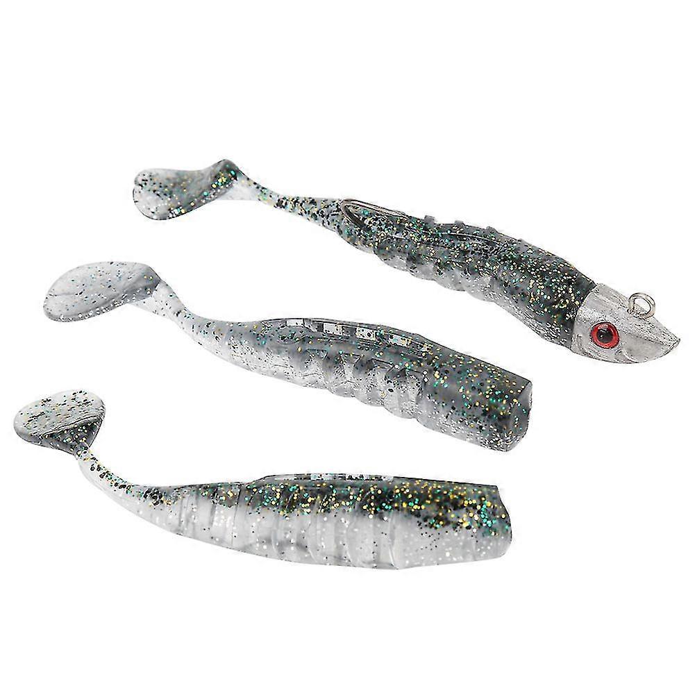 Artificial Soft Lure Bait Heads Crank Hook T Tail Wrapping Fishing Tackle