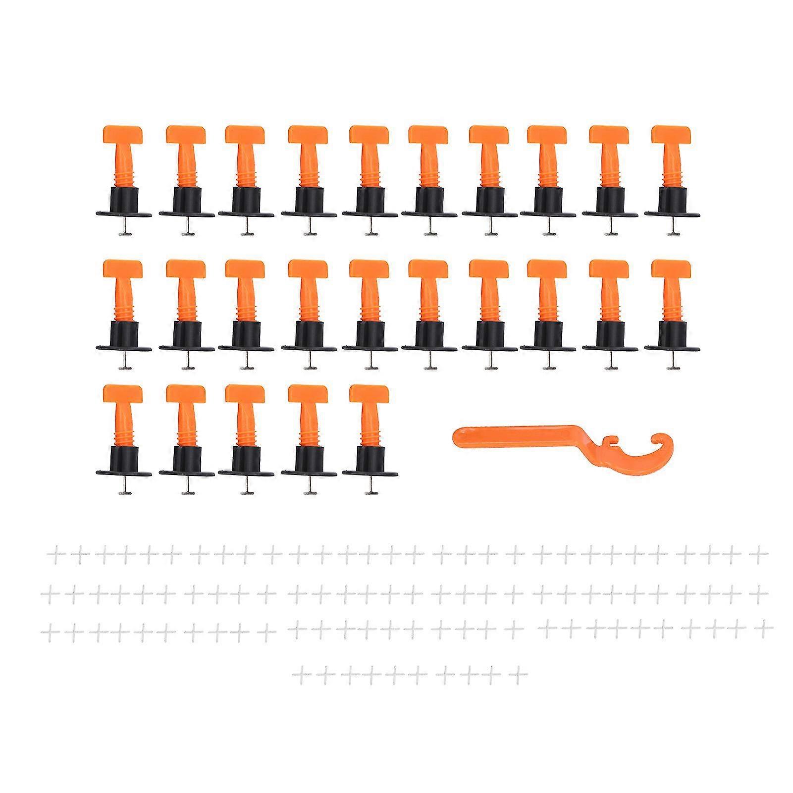 Tile Leveling System Kit - Flooring Wall Leveler with Spacers and Positioning Tool Set