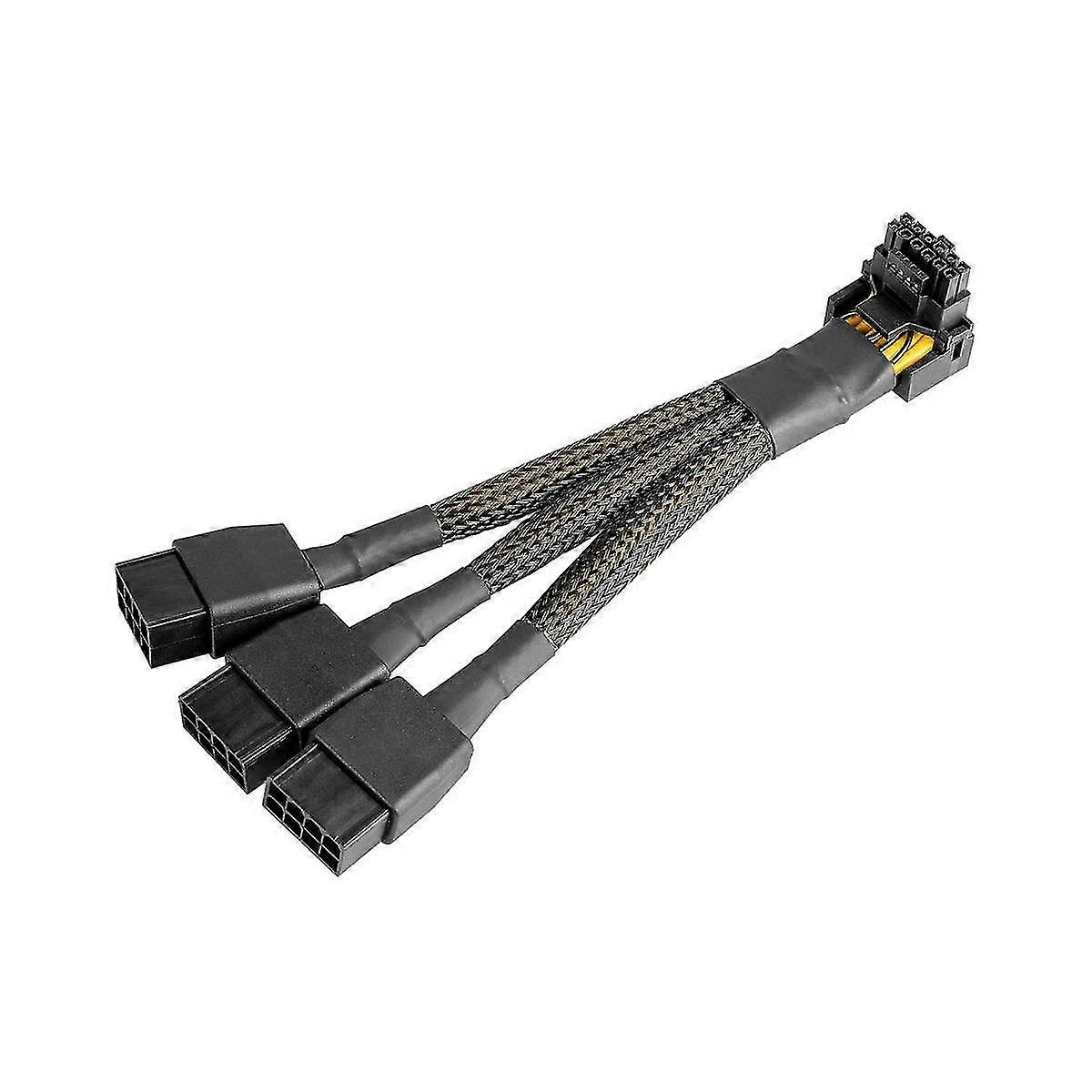 16-pinowy GPU do 3x 8-pinowego rozszerzenia Pcie - 16AWG Kątowy 16-pinowy 12+4-pinowy dostosowujący zasilanie
