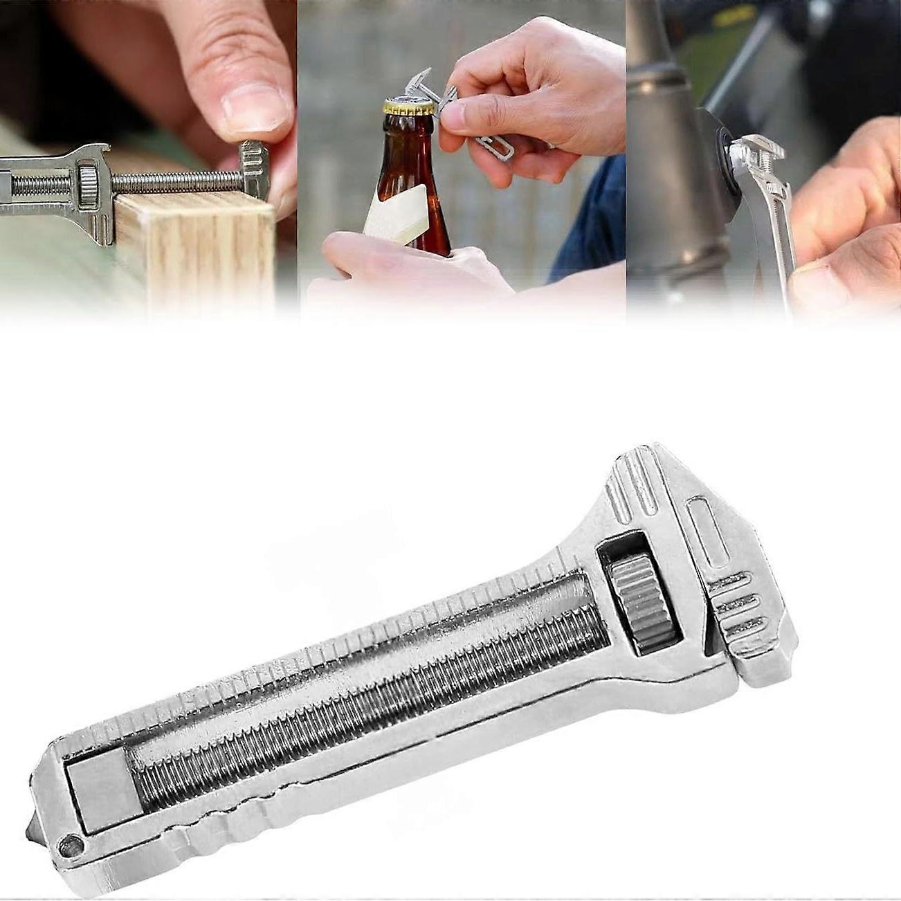 Compact Titanium Multi-tool,Mini Alloy Multi-tool ,Bottle Opener Keychain, Mini Multitool, Can and Bottle Opener