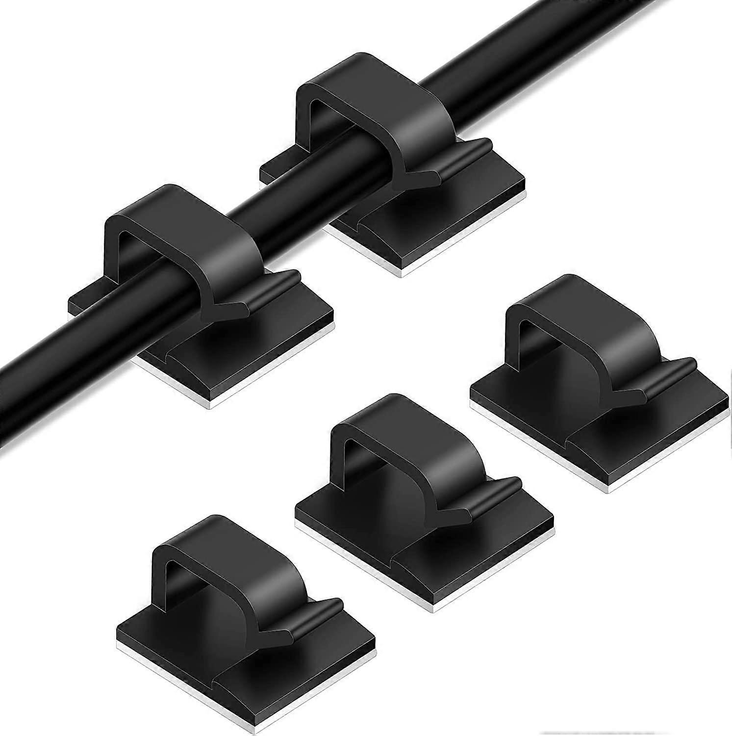 50 Pcs Cable Clamps. Professional Desktop Cable Cords Management. Wire Clip