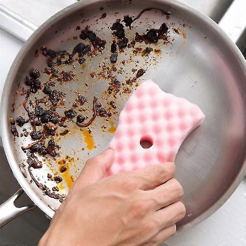 24pcs Waves Shaped Dishcloth Sponge Wipes Water Absorption Duster Sponge Kitchen Cleaning Sponge (random Pattern)