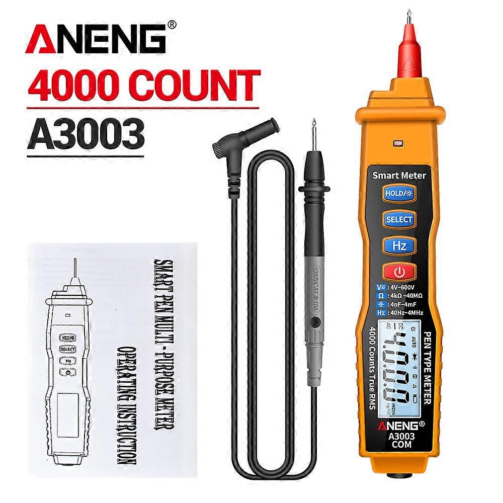 ANENG A3003 Digital Pen Multimeter Professional 4000 Counts Smart Meter with NCV AC/DC Voltage Resistance Capacitance Testers