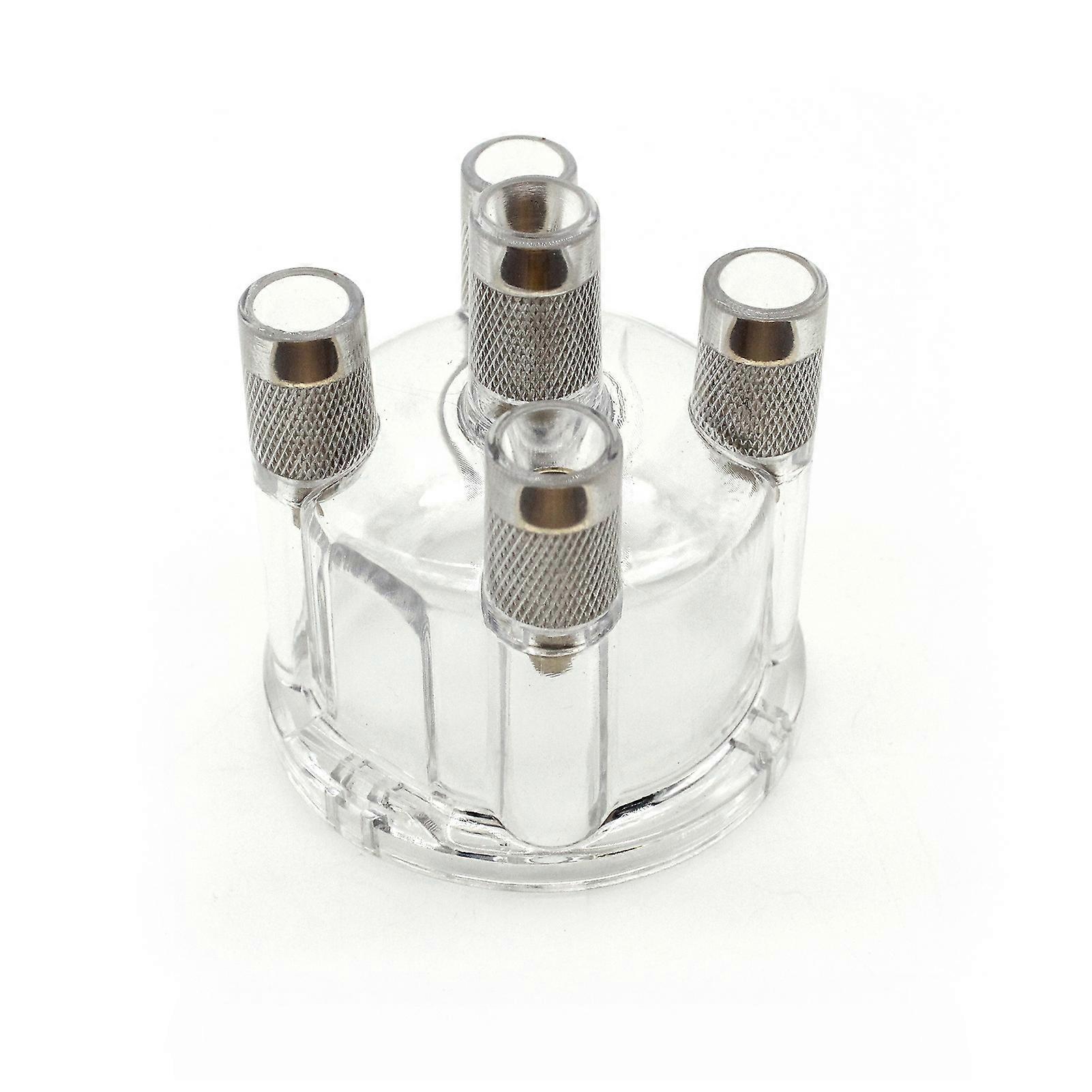 Car Distributor Cap Plastic Distributor Cover AC905504 Replacement for Bug Bus Ghia Transparent