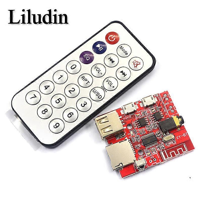 3W Car Bluetooth 4.1 MP3 Decoding Board Speaker Amplifier Audio Receiver Module Support USB/TF/U-DISK/IR Remote Control