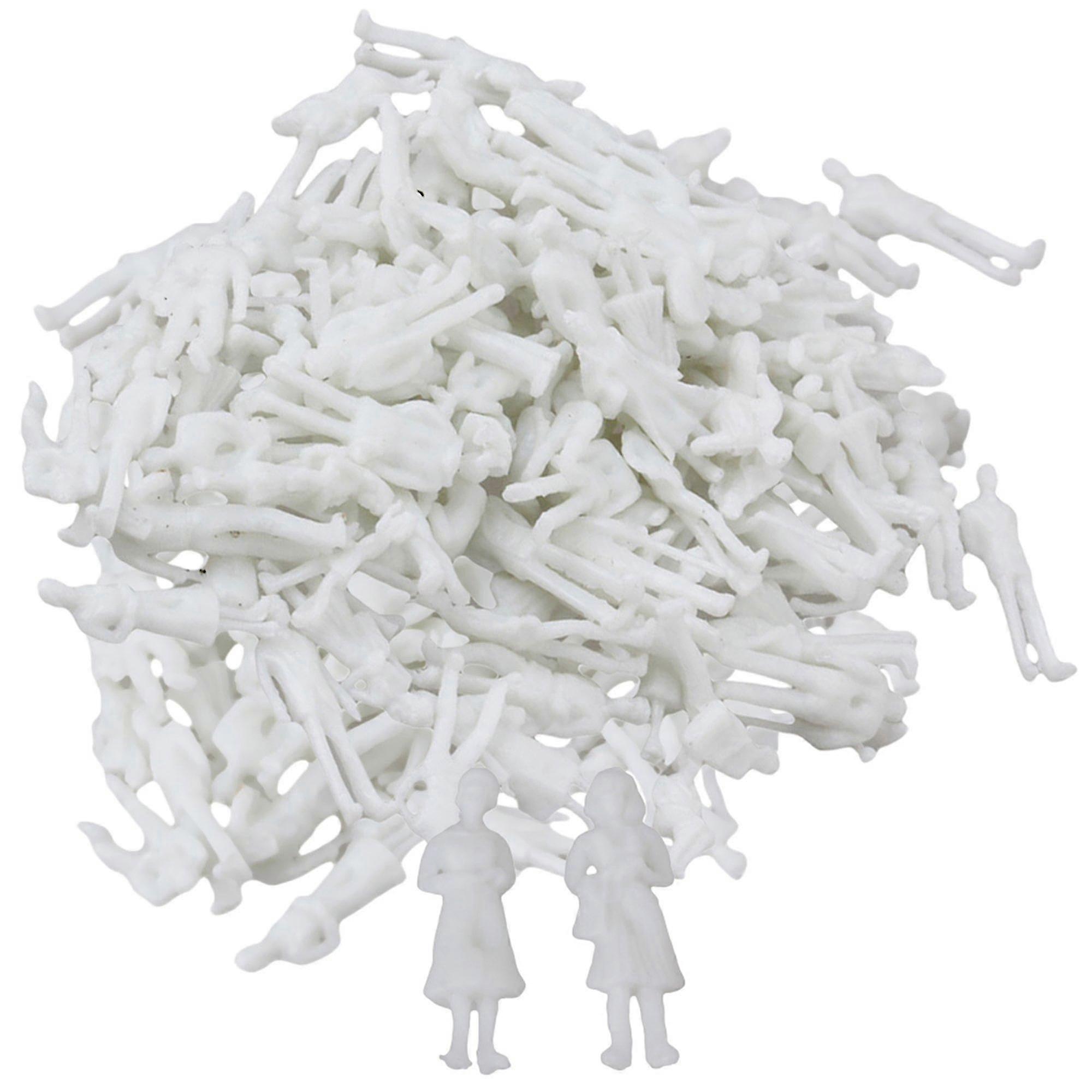 200pcs White Unpainted Architectural 1:100 Scale Model Figures