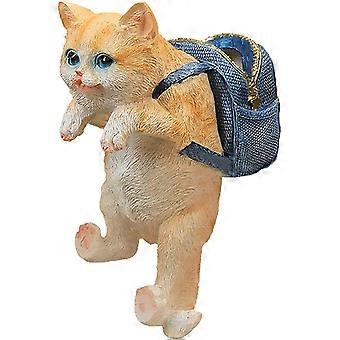 Aquarium Landscaping Reusable Exquisite Fish Tank Aquascape Cute Backpack Cat for Home Aquarium Landscaping