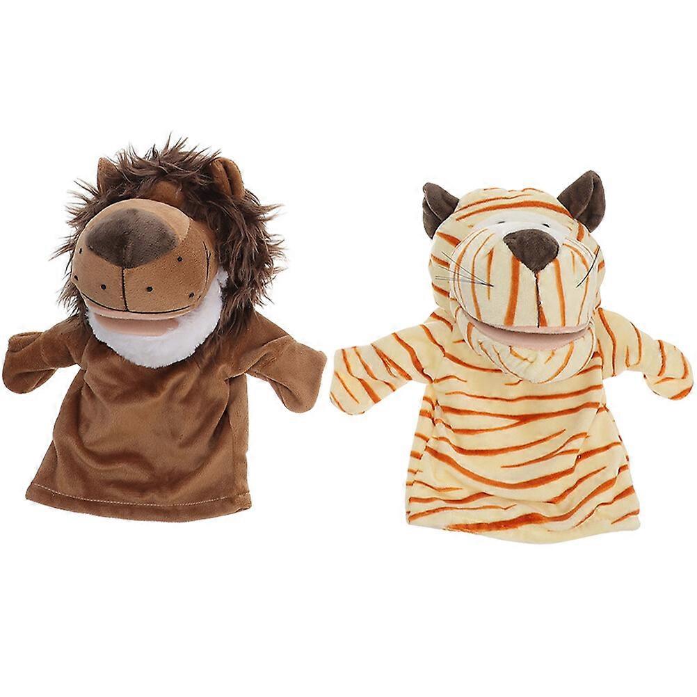 2Pcs Storytime Hand Puppet Children Hand Puppet Educational Animal Puppet Kids Hand Puppet