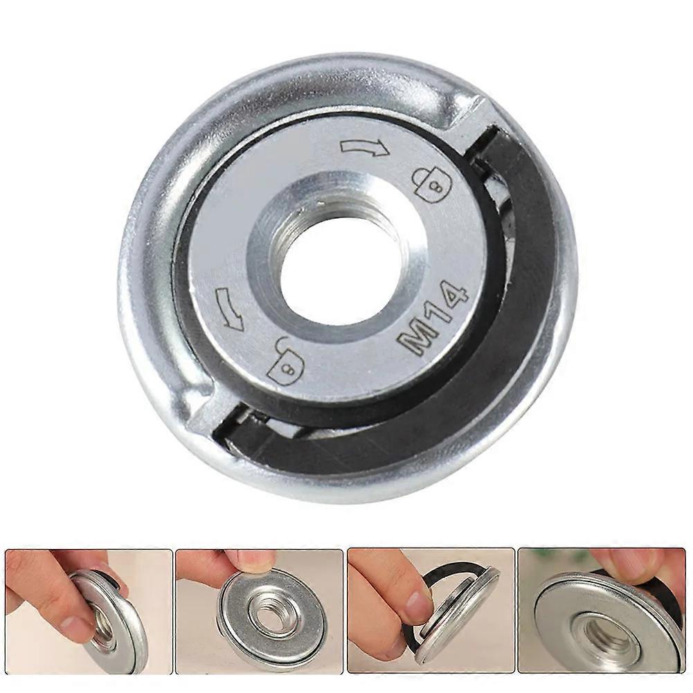 1pc Quick Release Flange Nut M14 Thread Angle Grinder Release Locking Nut Pressing Plate For Angle Grinder Clamping Flange