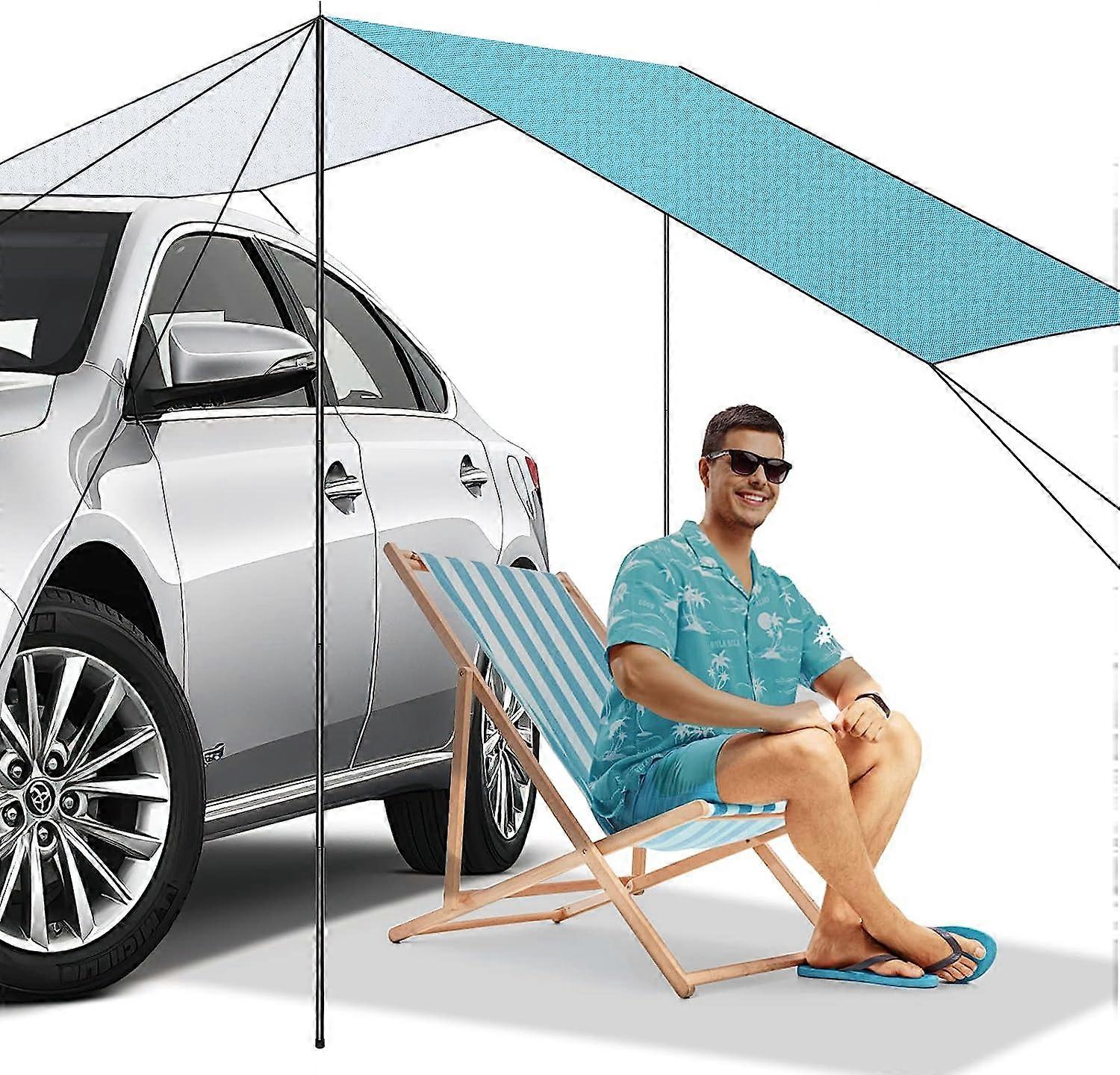 Auto Markise Baldachin Wasserdichte Auto Markise Zelt Camping Plane Auto  Seite Markise Zelt Gurte fr SUV Minivan 79x118 Zoll (blau) | Fruugo DE