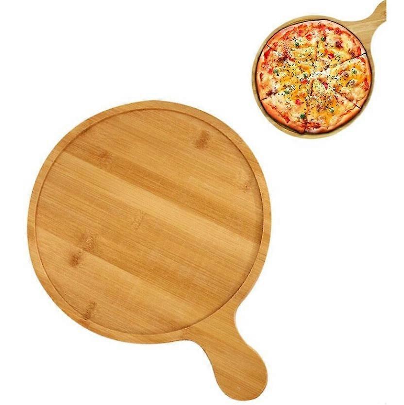 Round pizza pan, pizza tray with handle, used for baking pizzaSuitable for 7 inch pizza