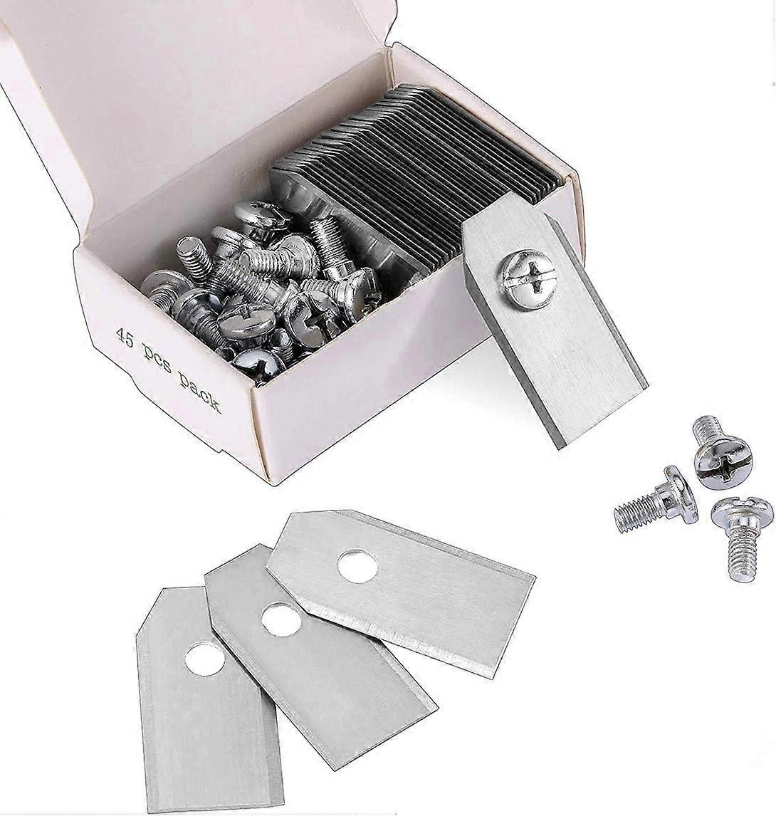 45 x Titanium Knife Blades for All Husqvarn Robotic Mowers (3g-0.75mm) with 45 Screws