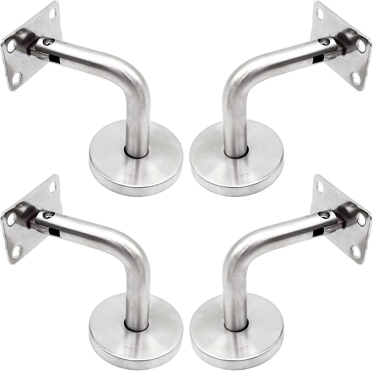 4pcs Handrail Brackets with Cover Base Wall Brackets Railing
