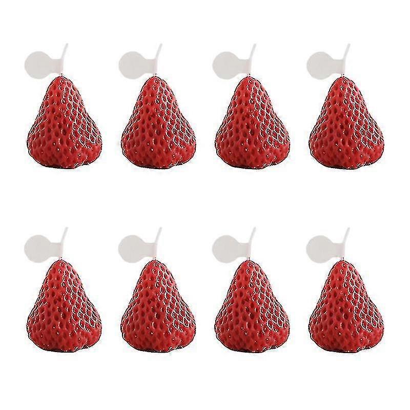 8 Pcs Creative Strawberry Candles Mini Scented Candle Decorative Aromatic Candle-MXBC