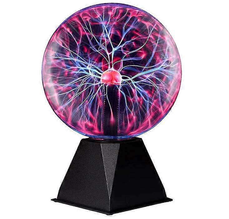 Magic Plasma Ball Light,Touch and Sound Activated Lightning Globe