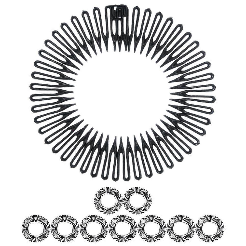 10pcs spirale fasce capelli elastici pettini fasce donne accessori per lo styling dei capelli