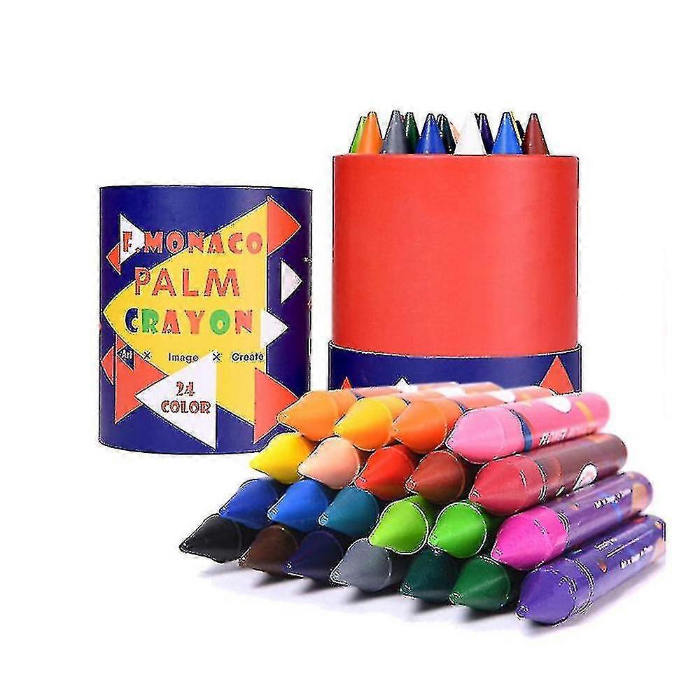 24 Farben nicht toxische Crayons einfach zu halten große Crayons