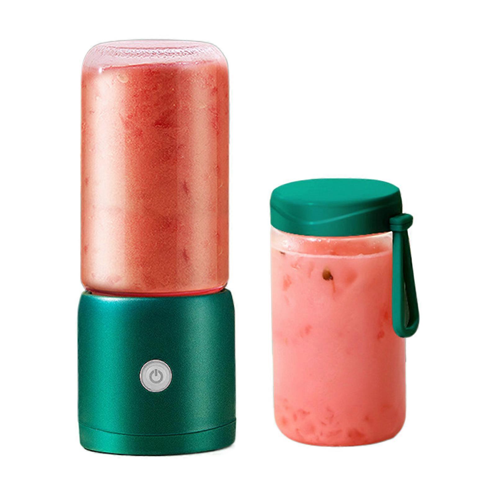 380ml Portable Juicer Blender USB Rechargeable 2000mAh Juicing Cup with 8 Blades Mini Blender for Home Office Gym Travel Jikaix