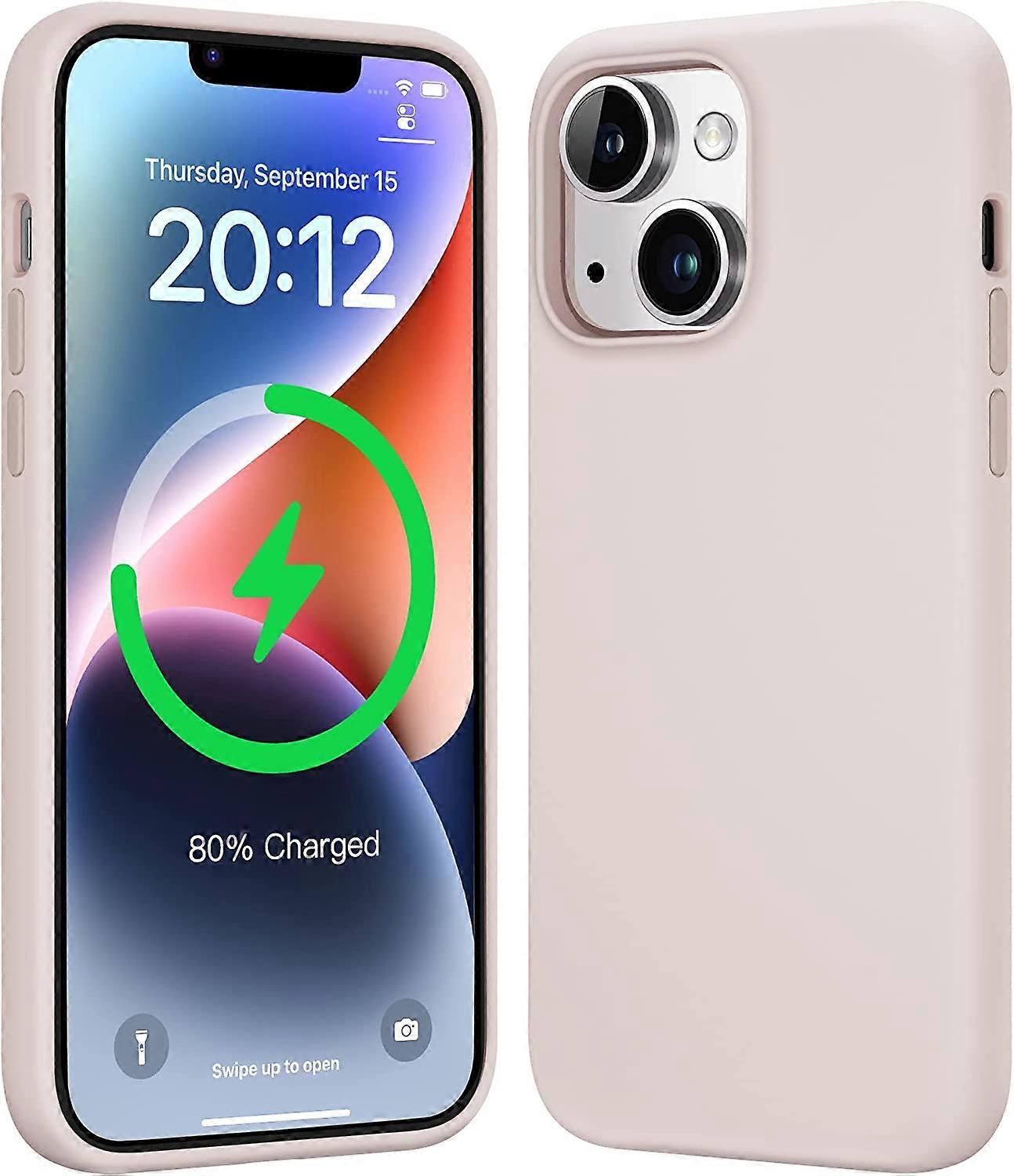 Magnetic for iPhone 14 Plus Case [Compatible for MagSafe] Liquid Silicone Military Grade Shockproof Protective Phone Cover with Soft Microfiber Lining