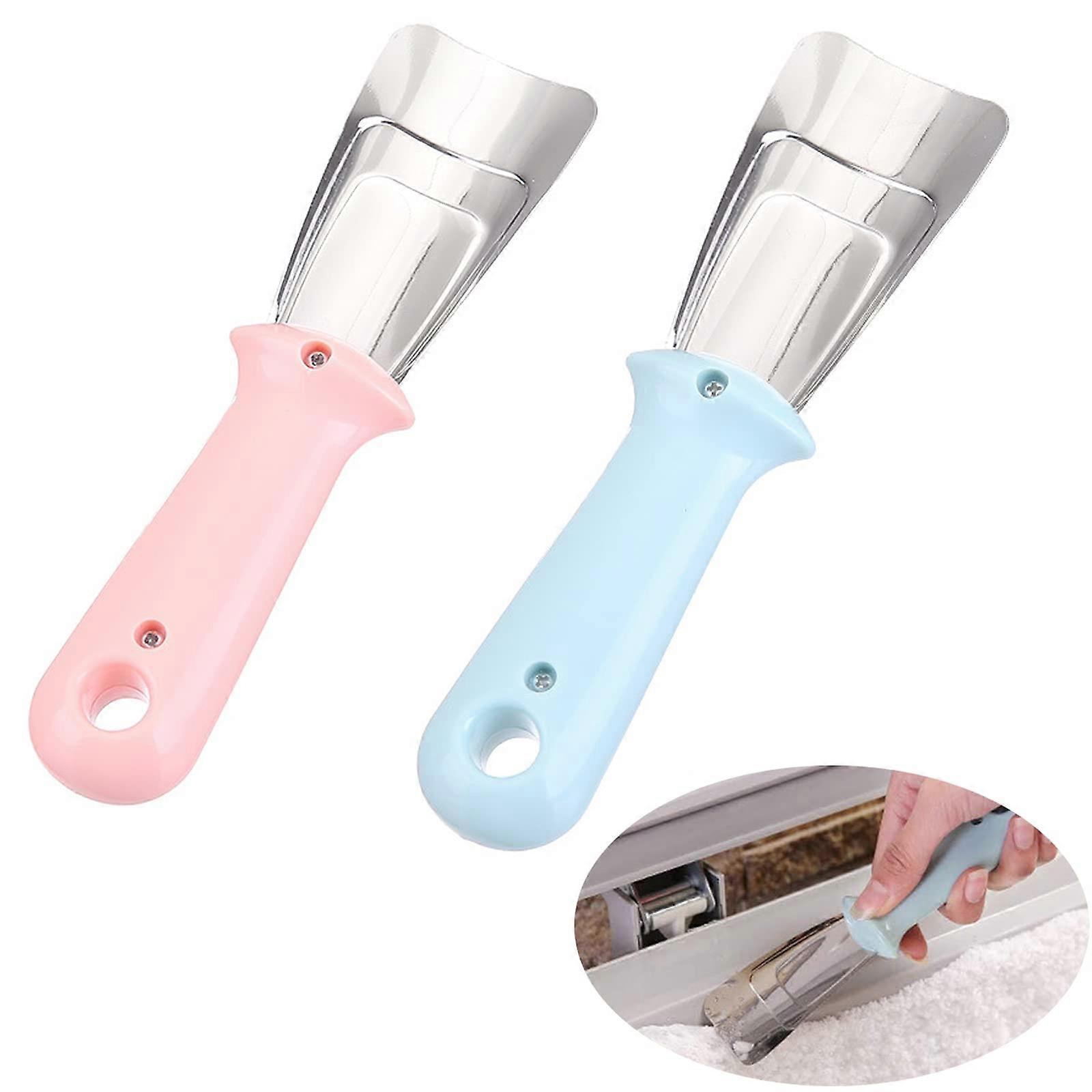 Refrigerator Scraper Refrigerator Defrosting Tool Refrigerator Defrosting Scraper 2 Pieces of Stainl