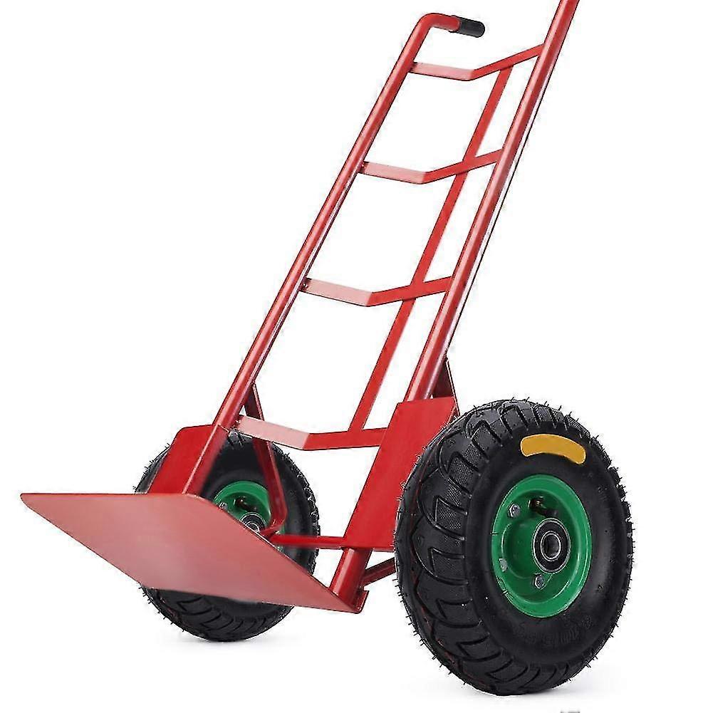 10 英寸 4.10/3.50-4 轮胎轮，6204- 轴承橡胶充气工具车轮胎轮，橡胶手动卡车轮