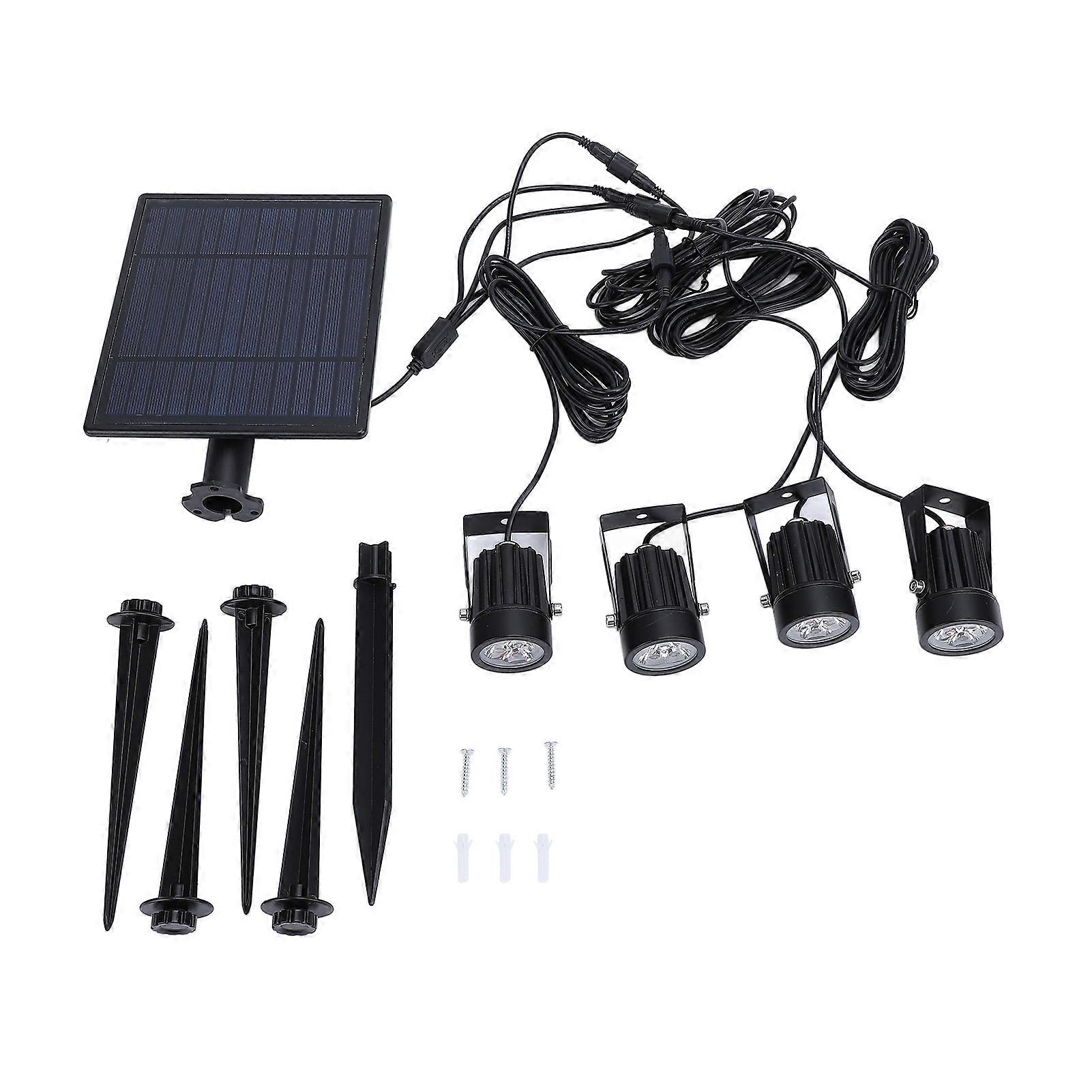 Weatherproof Solar Landscape Lights - Adjustable Spotlight, Auto On/Off, Versatile Use