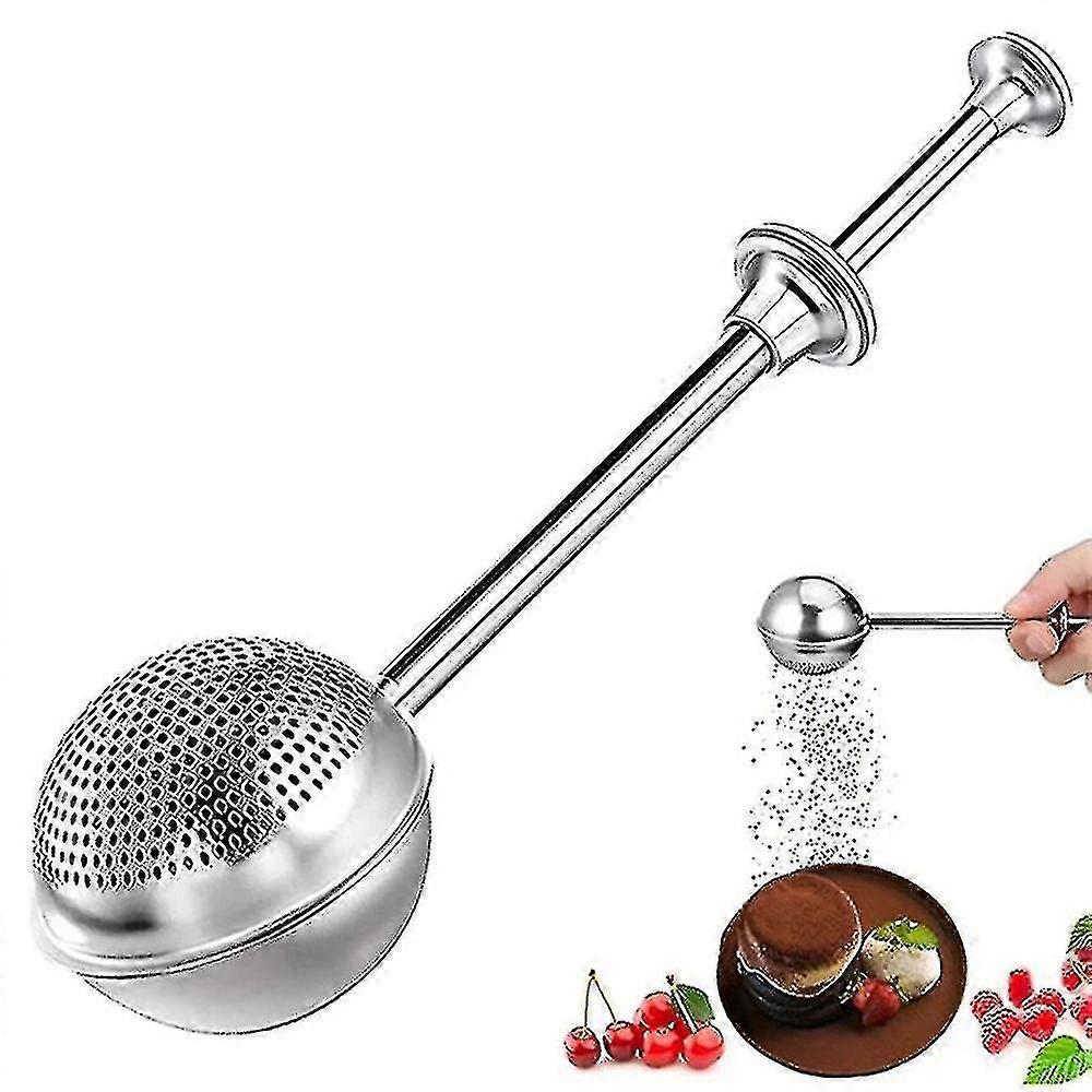 Stainless Baking Duster Powder Icing Sugar Cocoa Sugar Flour Shaker Kitchen Tool
