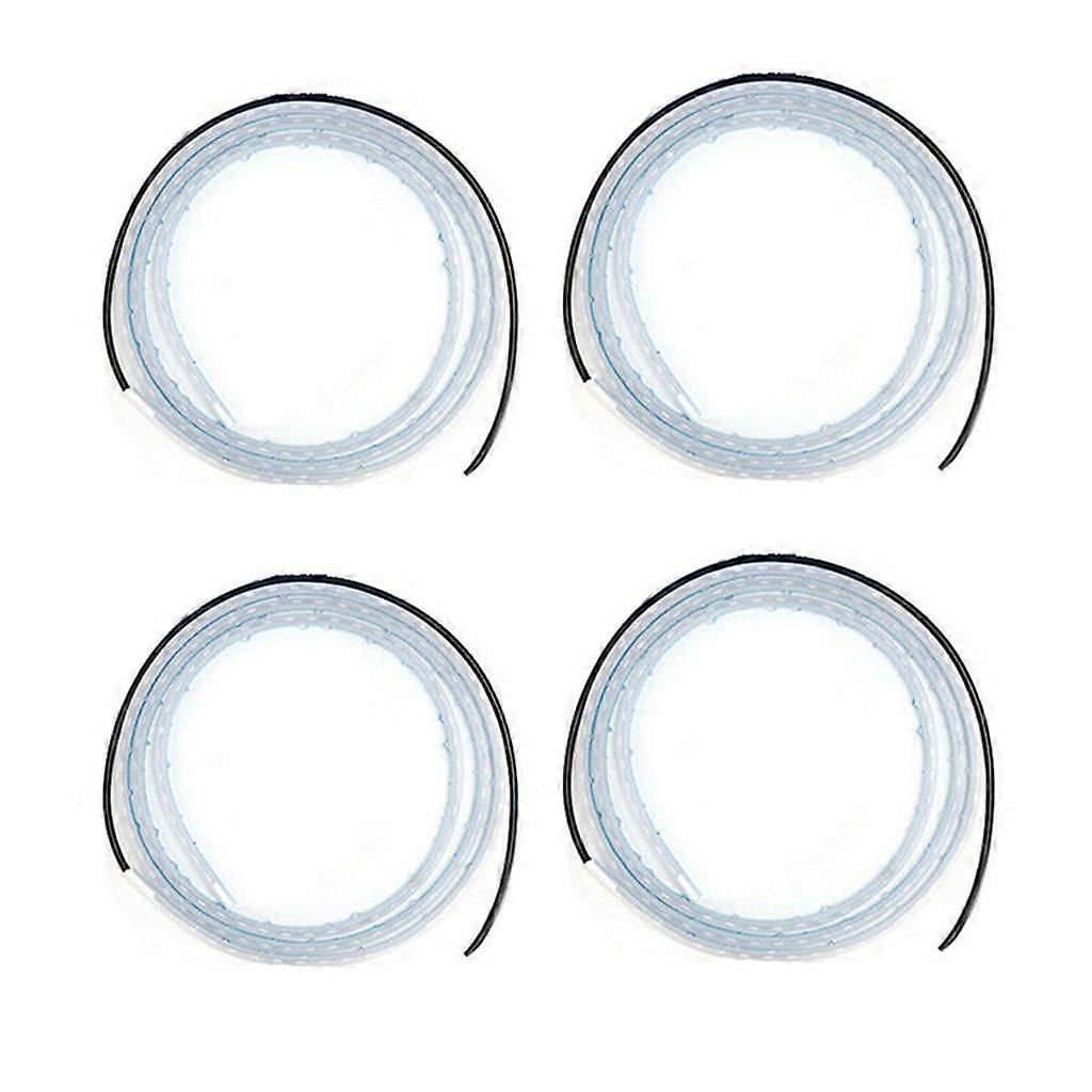 4 Pack Car Door Open Warning Lights LED Strip Universal Atmosphere Parking Lamp