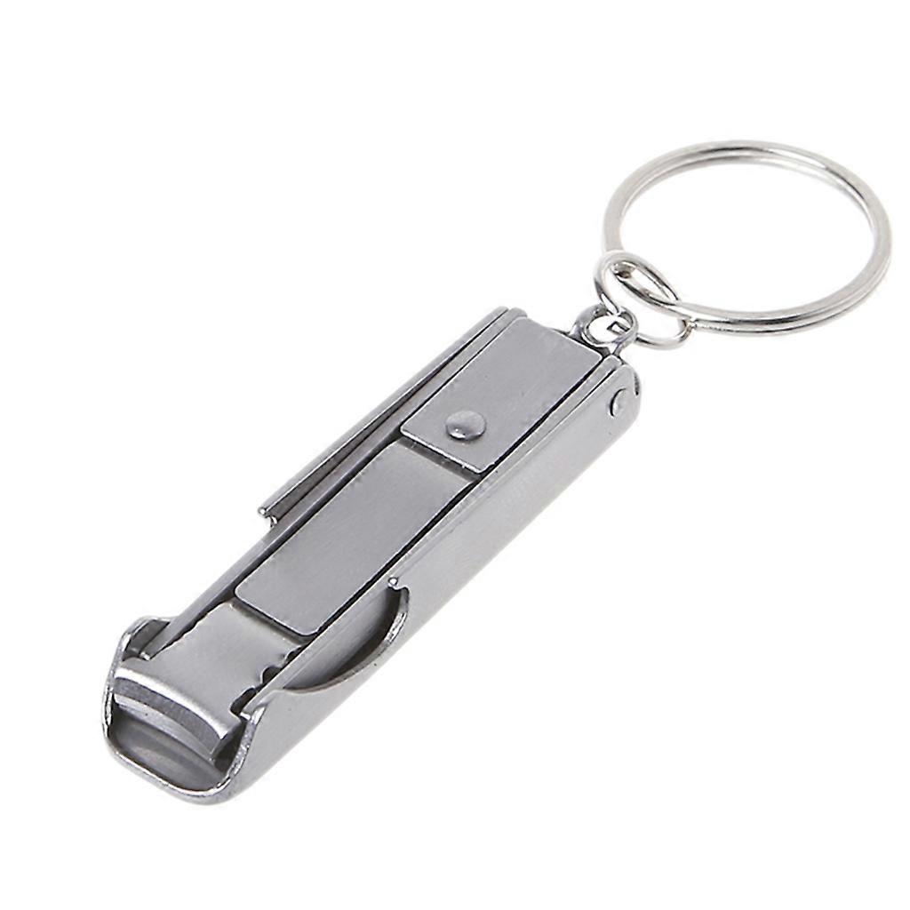 Stainless Mini Foldable Keyring Nail Cutter Clipper EDC Pocket Tool for w/ Keych