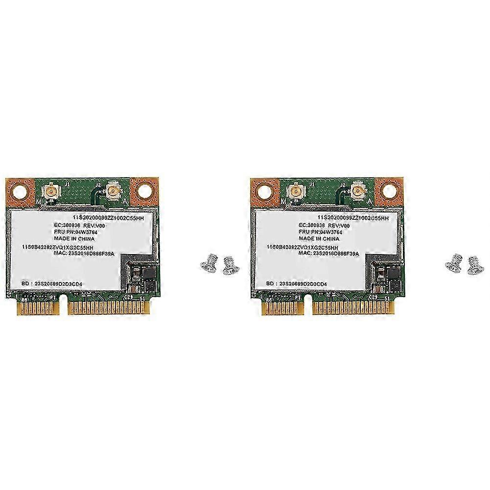2x Bcm943228hmb 04w3764 Wifi Wireless Bluetooth 4.0 Half Mini Pci-e Card Compact For E130 E135 E330